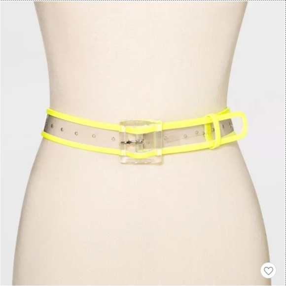 wild fable Accessories - Women's Neon Trim Clear Belt - #76-17